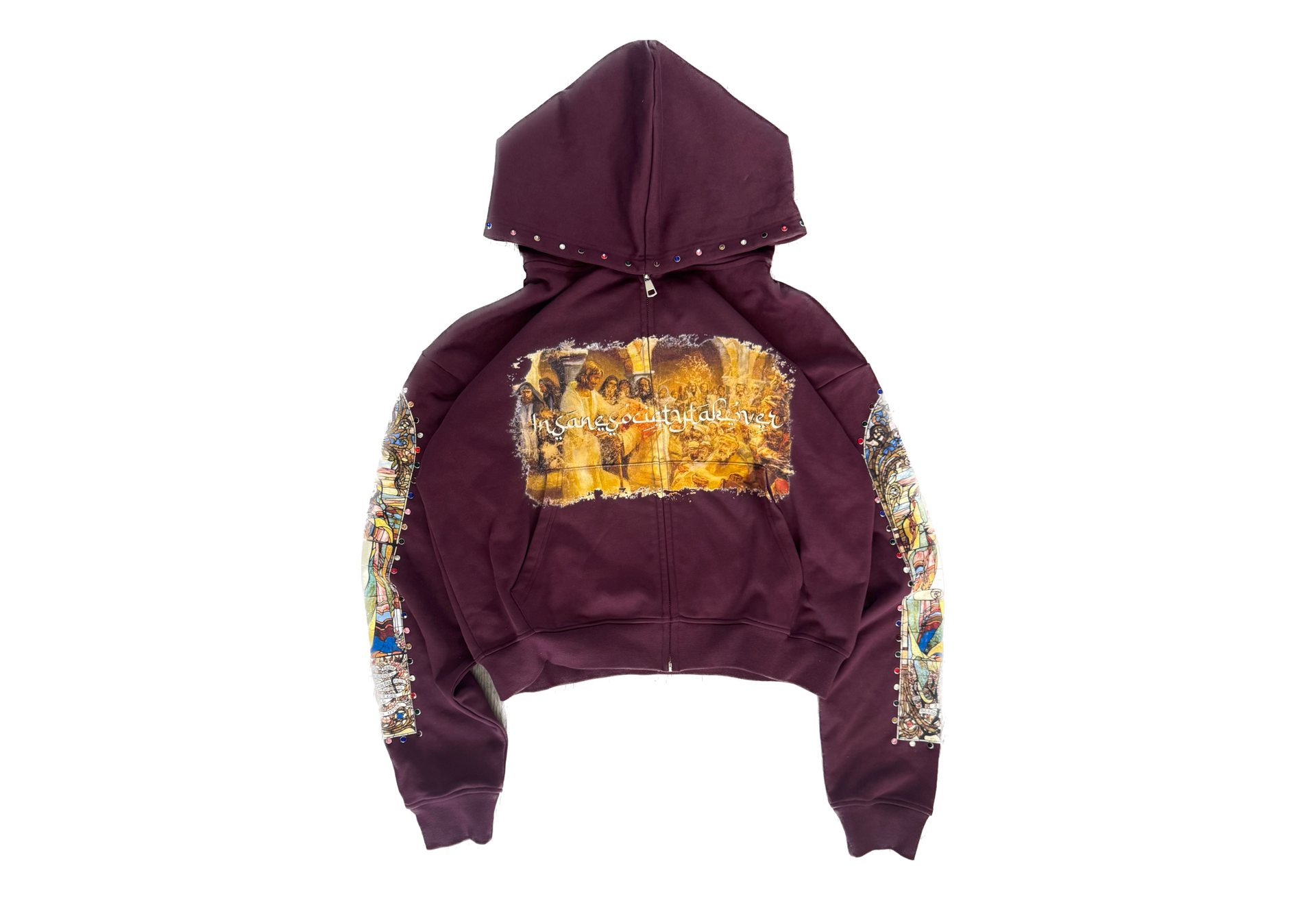 ‘ Maroon’ AGTG GEMSTONE HOODIE