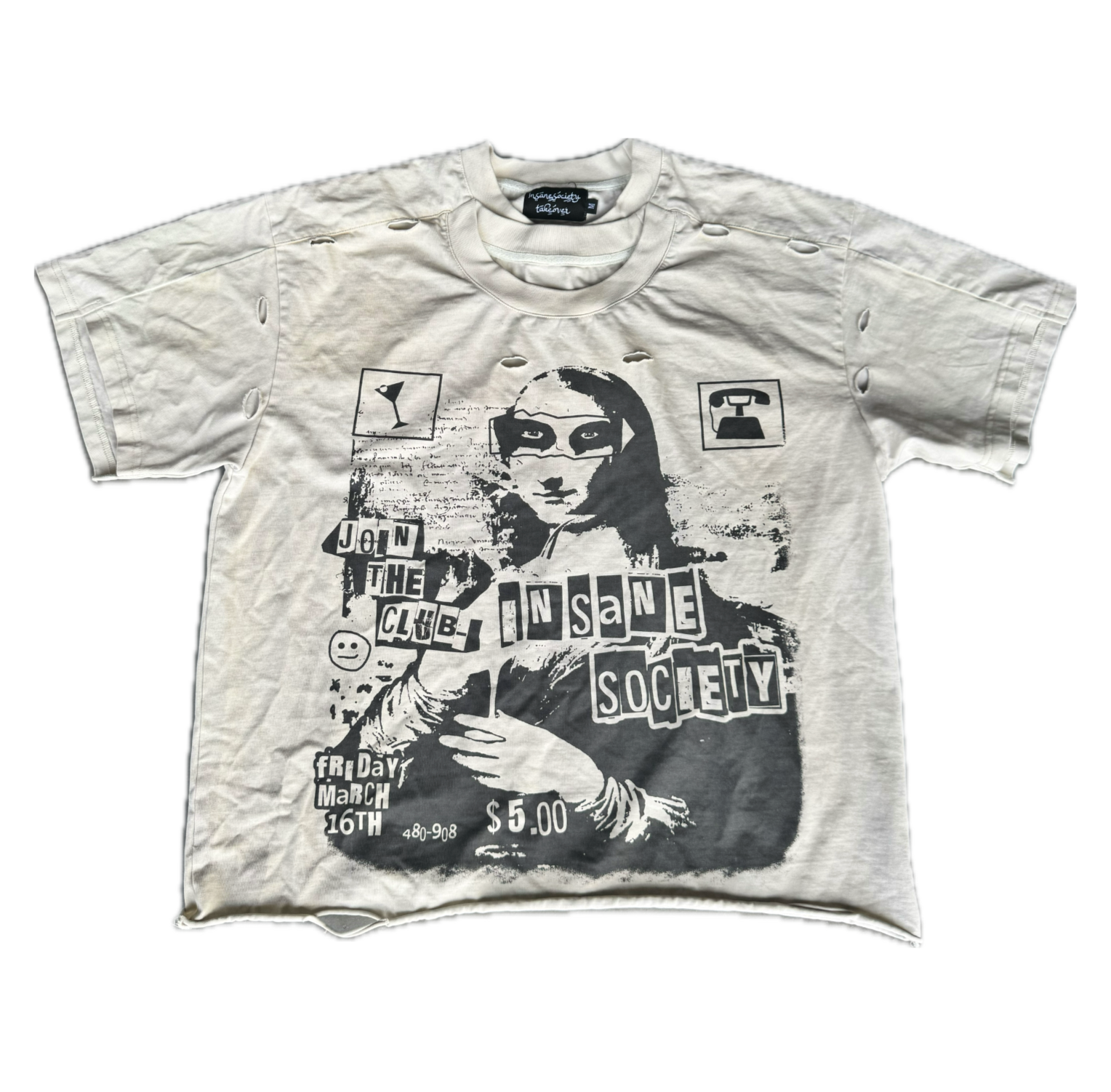 ‘Mona Lisa’ Double-Collared Tee
